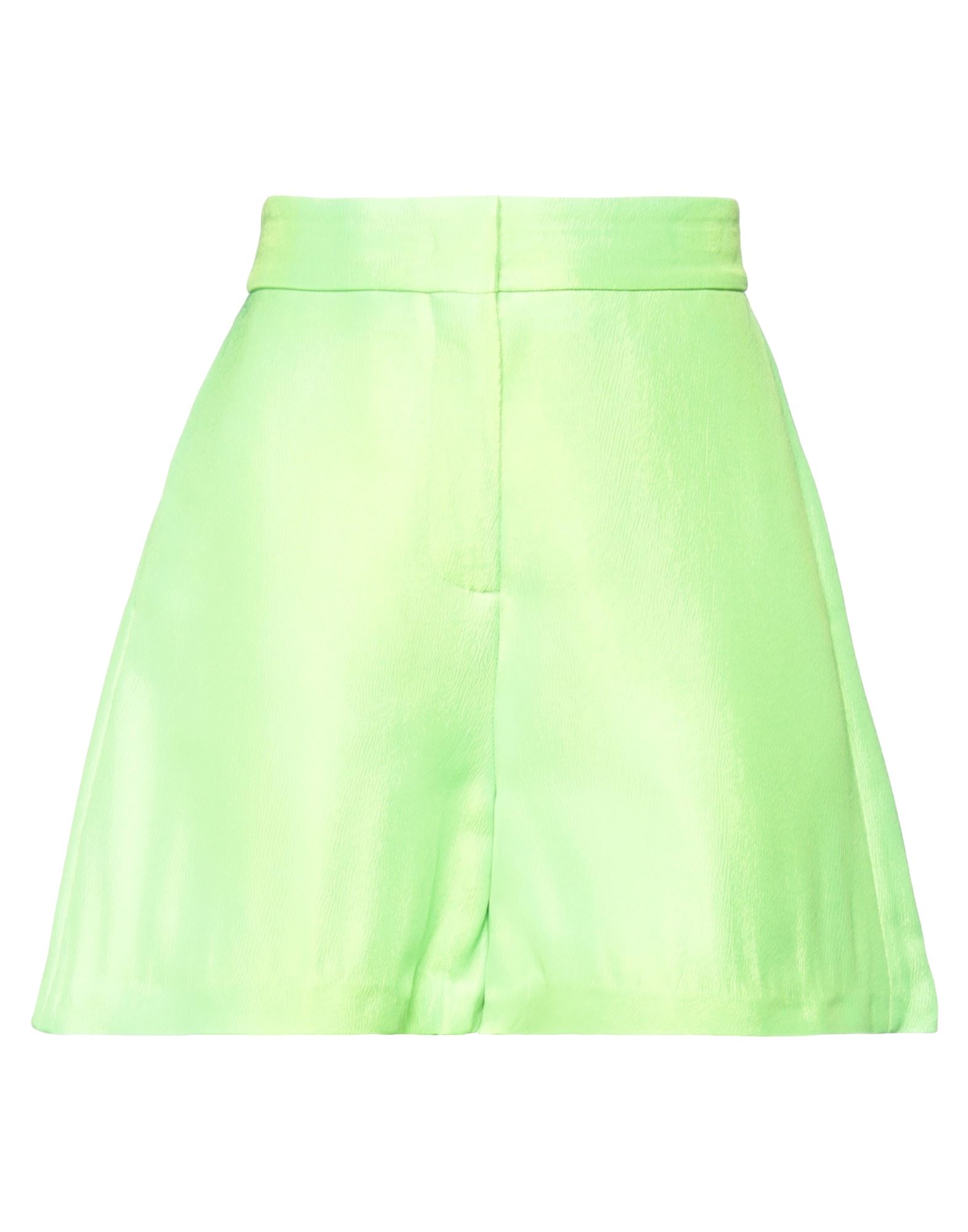 Msgm Woman Shorts & Bermuda Shorts Acid Green Size 4 Viscose