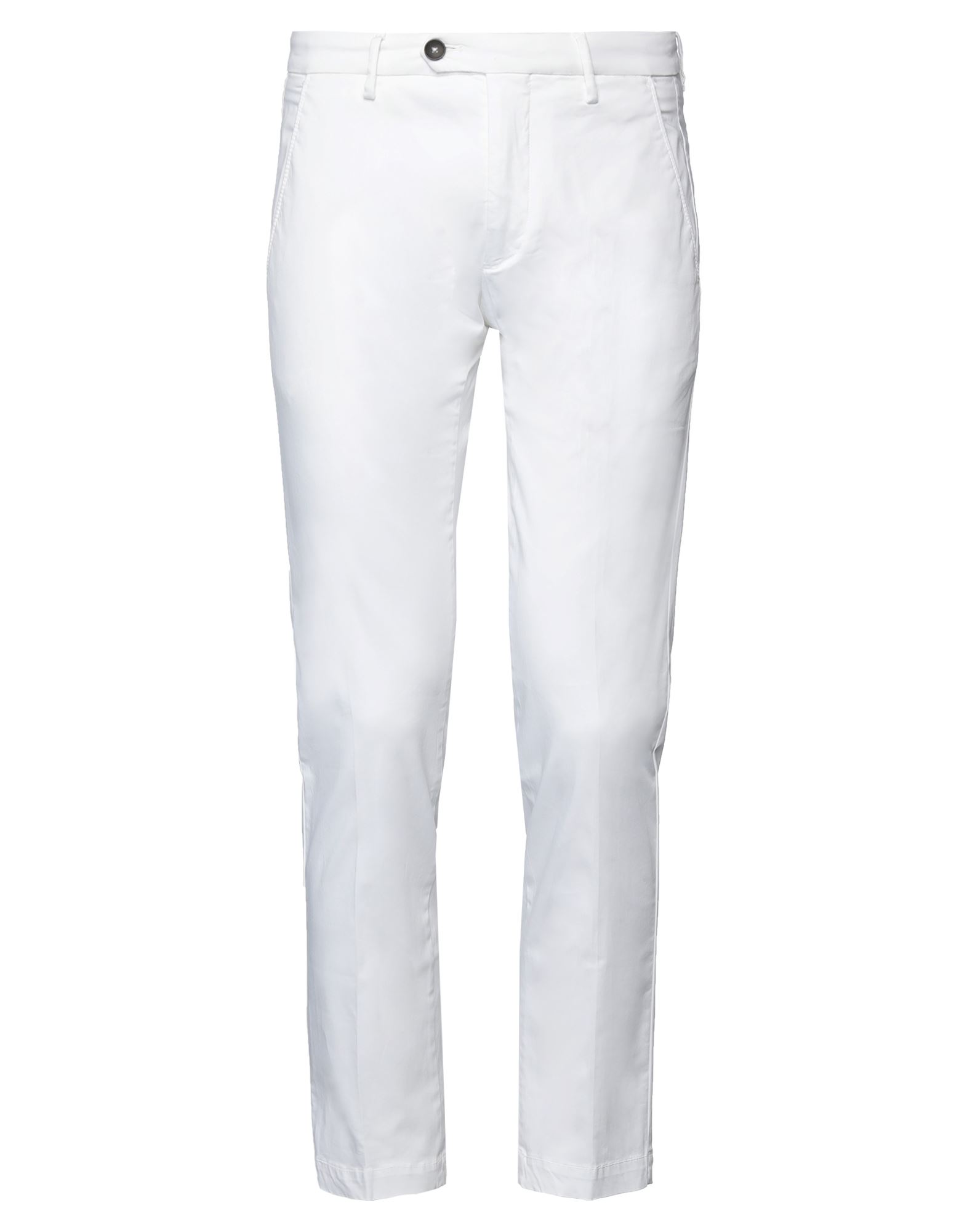 Shop Michael Coal Man Pants White Size 33 Cotton, Elastane