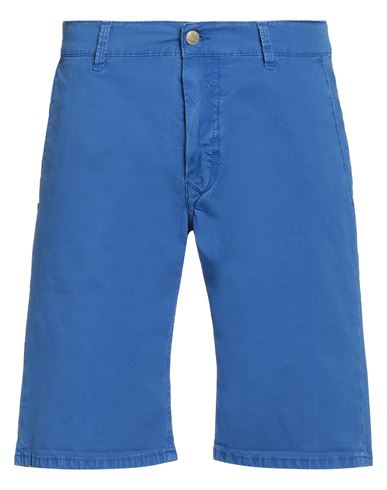 Grey Daniele Alessandrini Man Shorts & Bermuda Shorts Light Blue Size 36 Cotton, Elastane