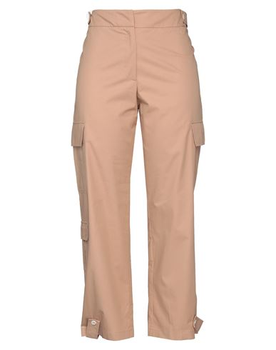 Man Pants Beige Size 34 Cotton, Elastane