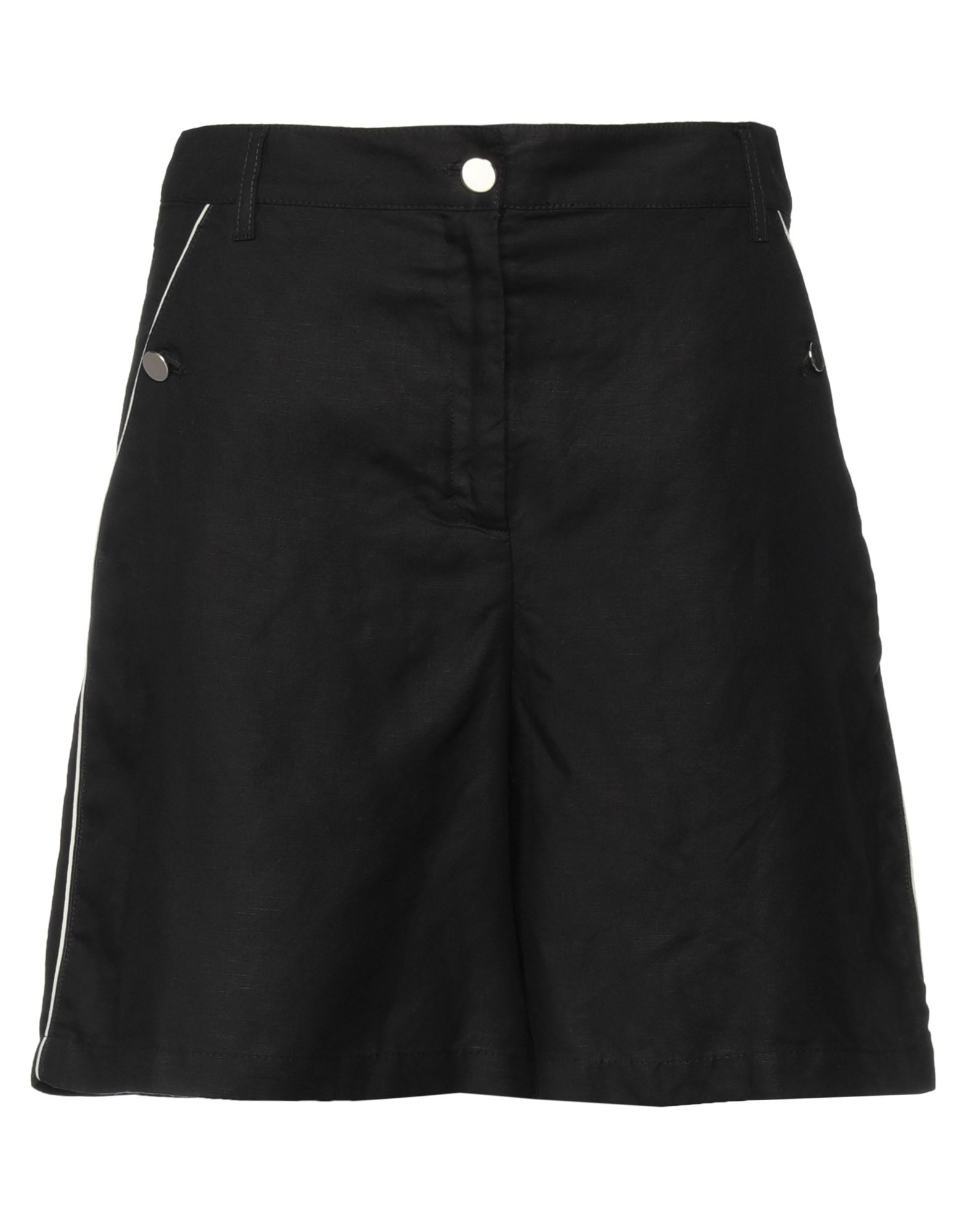 Pennyblack Woman Shorts & Bermuda Shorts Black Size 6 Lyocell, Linen