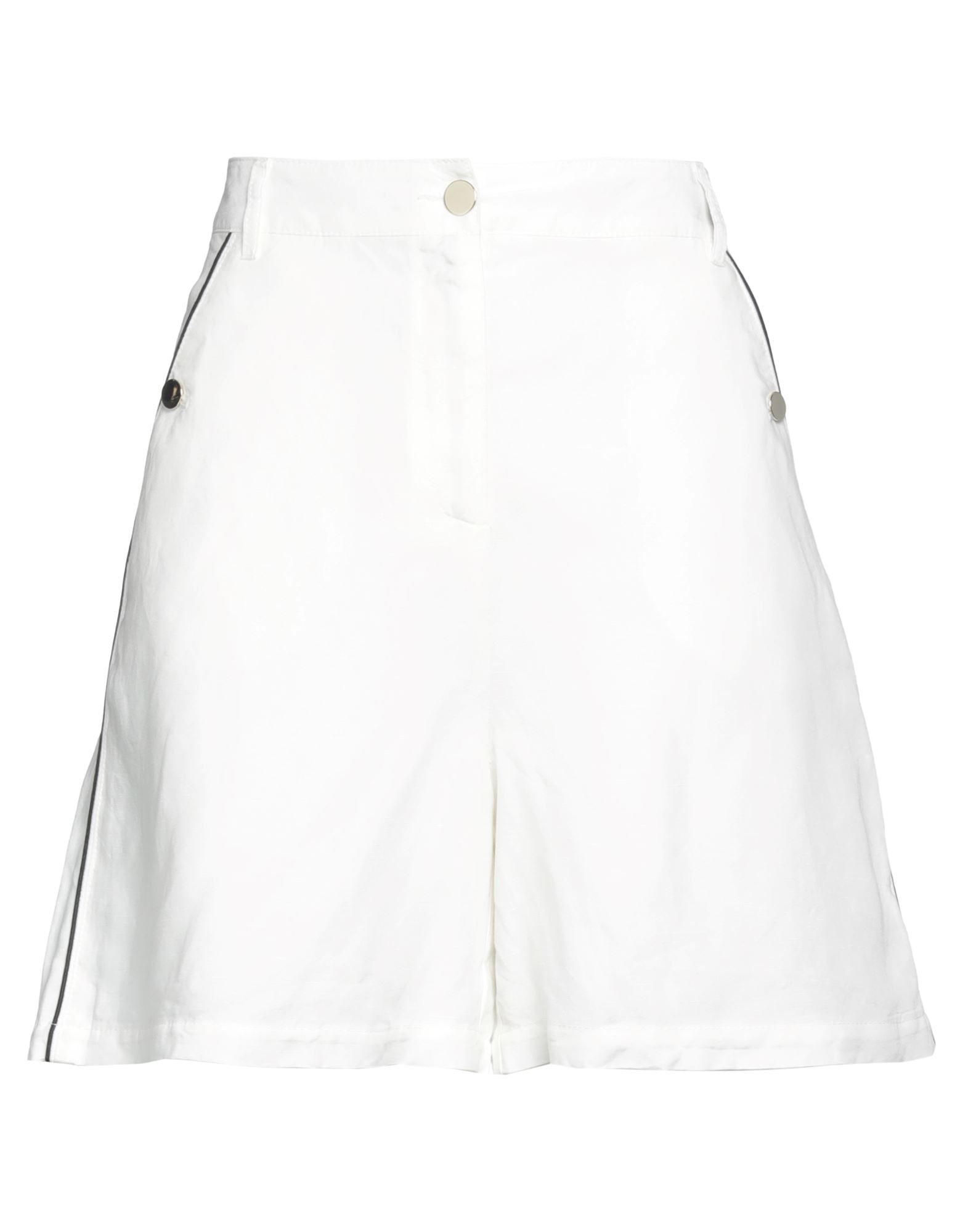 Pennyblack Woman Shorts & Bermuda Shorts White Size 6 Lyocell, Linen