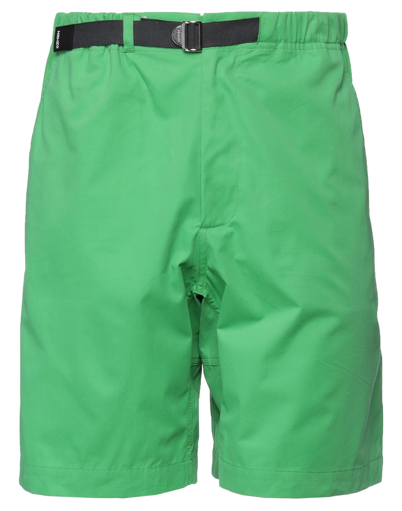 Shop Kenzo Man Shorts & Bermuda Shorts Green Size L Cotton