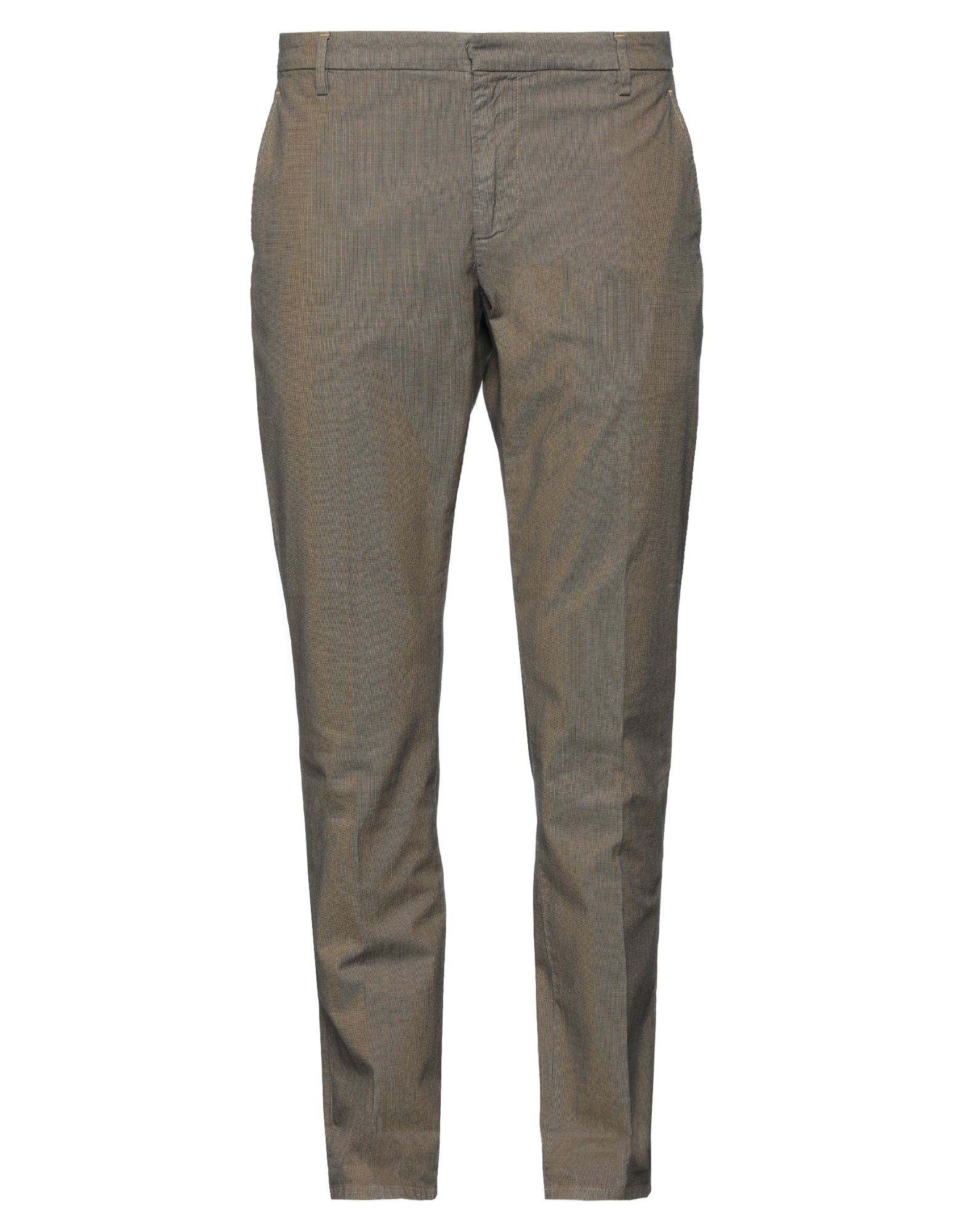 Dondup Mens Beige Cotton Pants In Brown