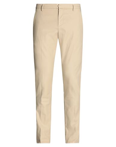 Dondup Man Pants Sand Size 33 Cotton, Lyocell, Elastane In Neutral