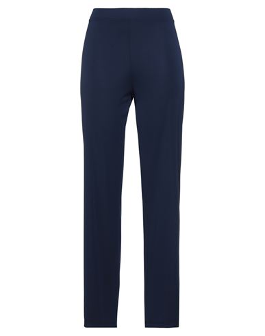 Oltre Tempo Woman Pants Navy Blue Size 6 Polyester, Elastane