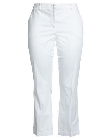 Pt Torino Woman Pants White Size 6 Cotton, Elastane