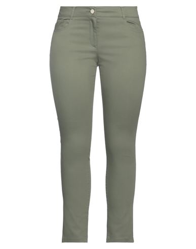Pennyblack Woman Pants Military Green Size 10 Cotton, Polyester, Elastane