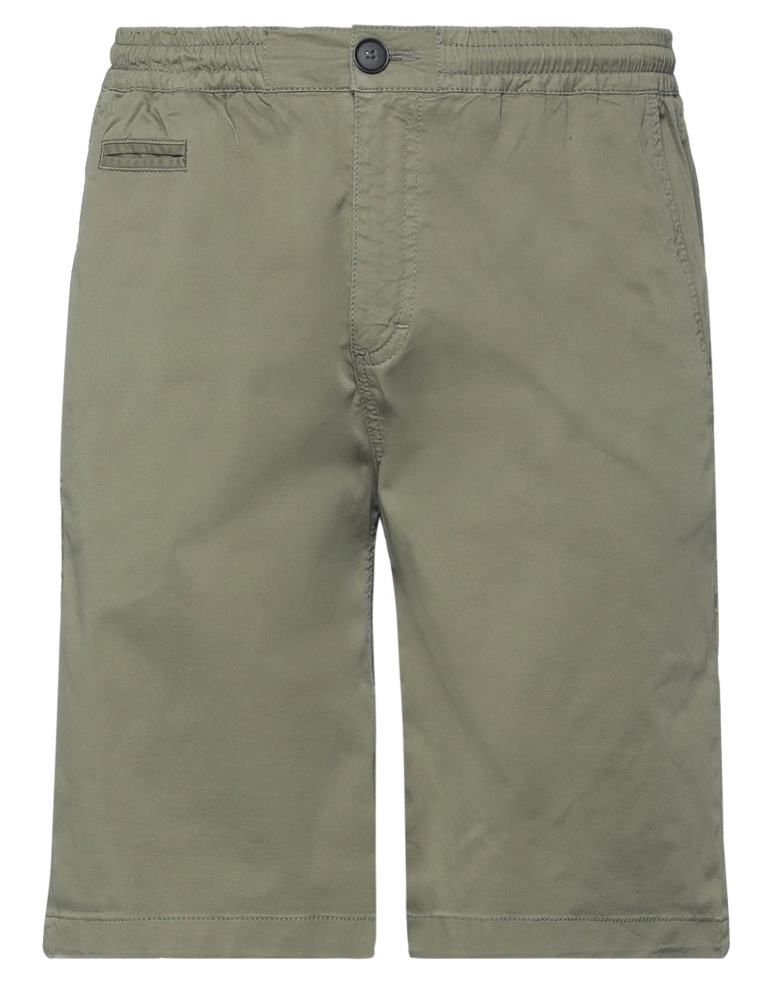 Iuter Man Shorts & Bermuda Shorts Military Green Size Xs Cotton, Elastane