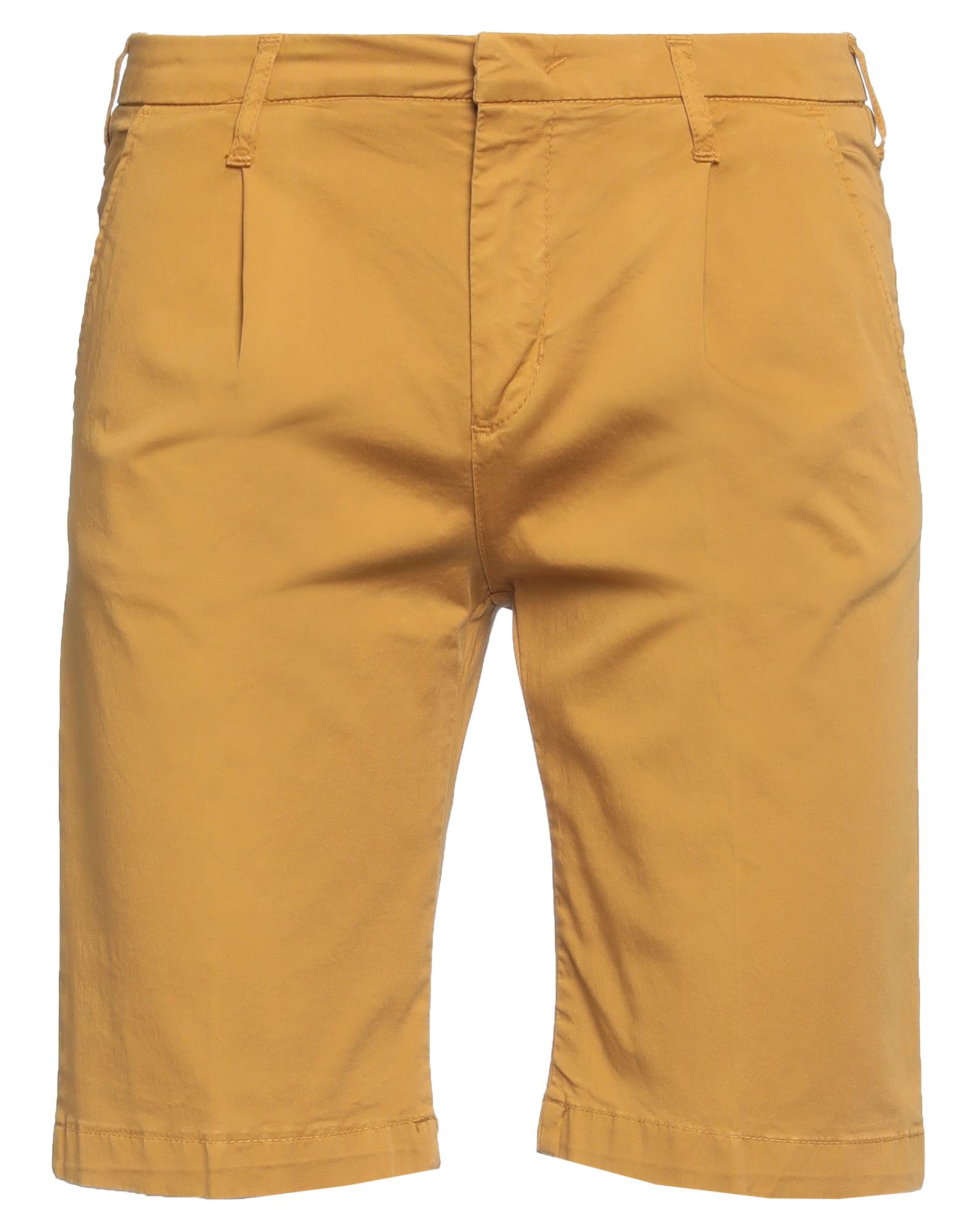 Coroglio By Entre Amis Man Shorts & Bermuda Shorts Ocher Size 30 Cotton, Elastane In Yellow