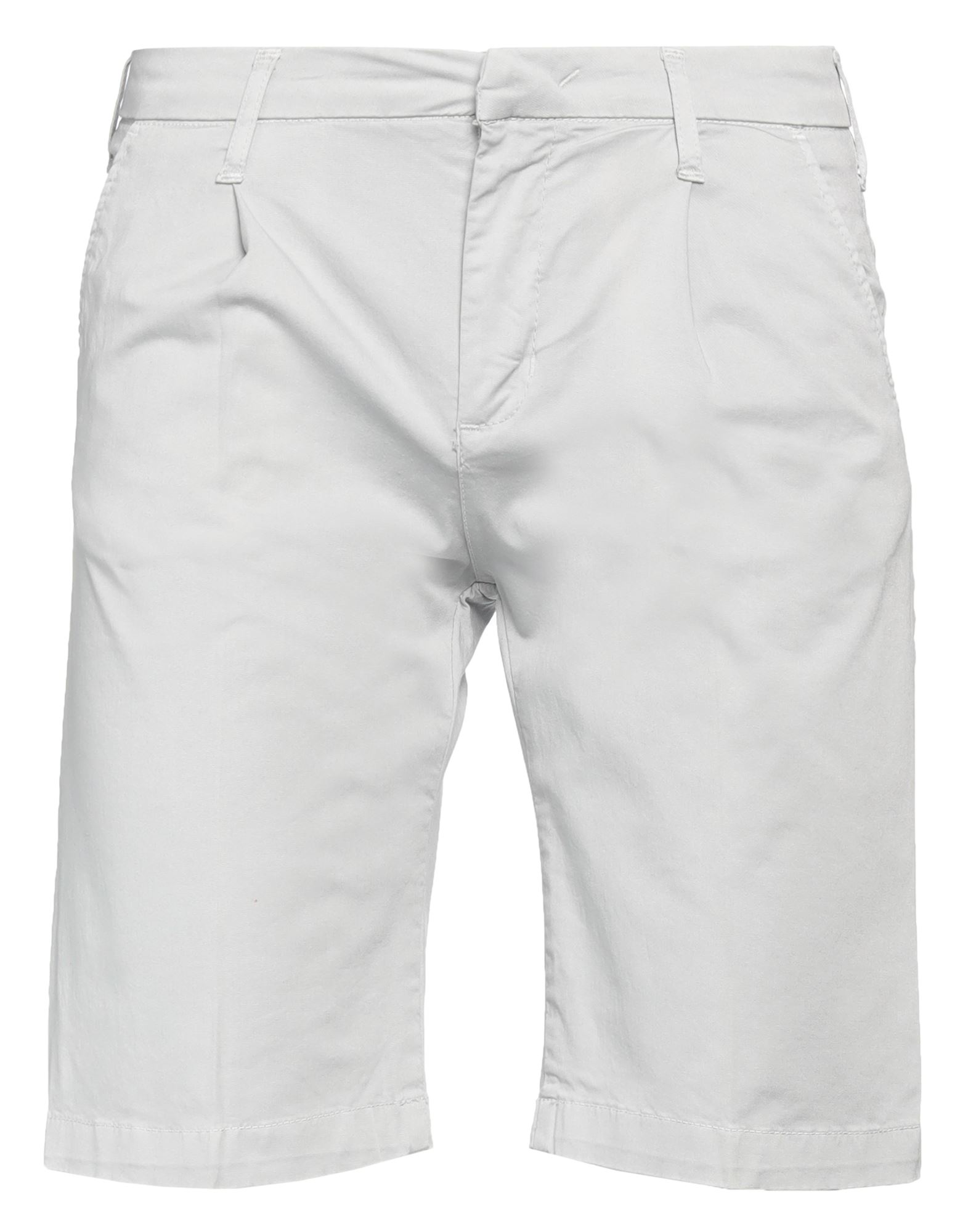 Coroglio By Entre Amis Man Shorts & Bermuda Shorts Light Grey Size 30 Cotton, Elastane
