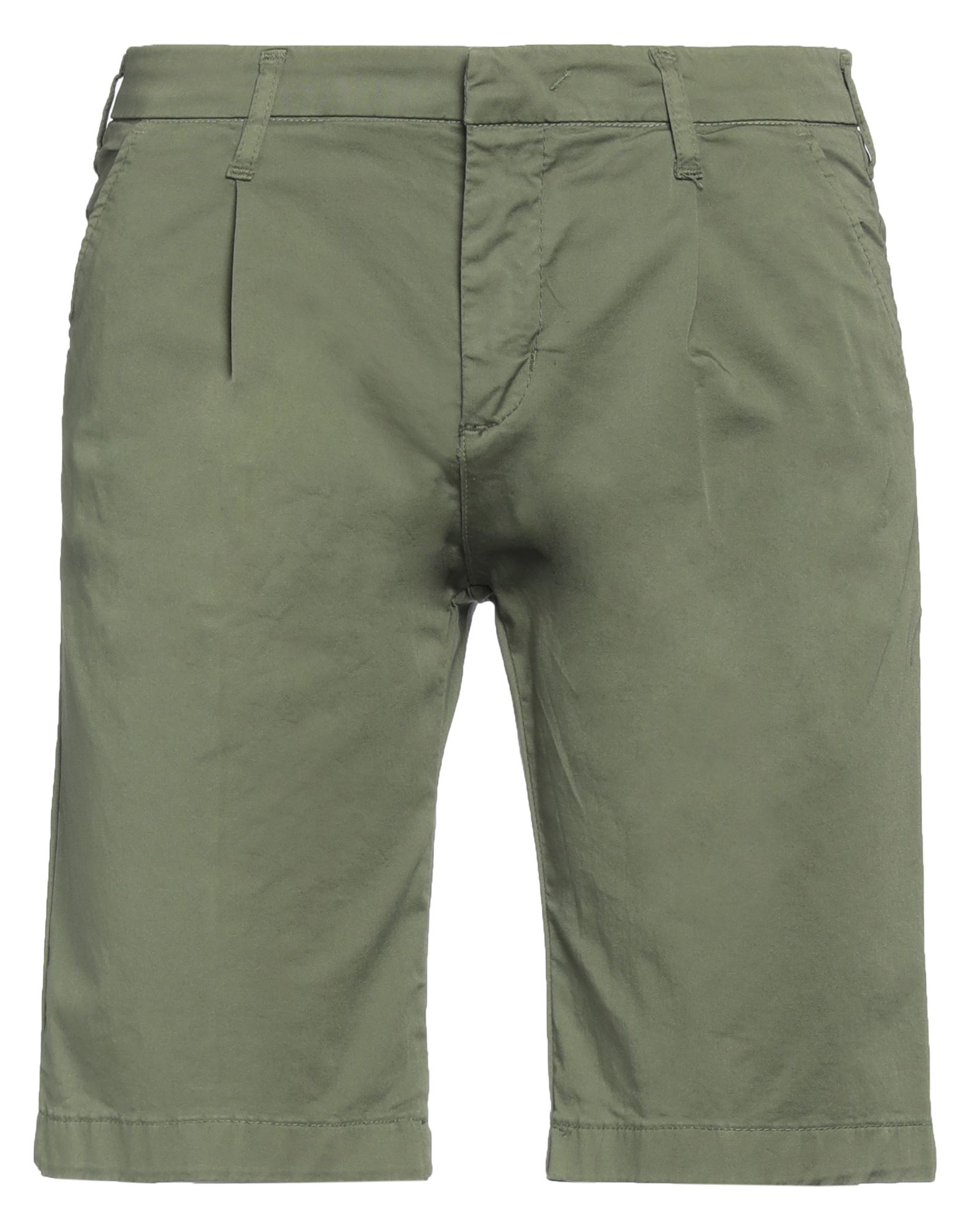 Coroglio By Entre Amis Man Shorts & Bermuda Shorts Military Green Size 30 Cotton, Elastane