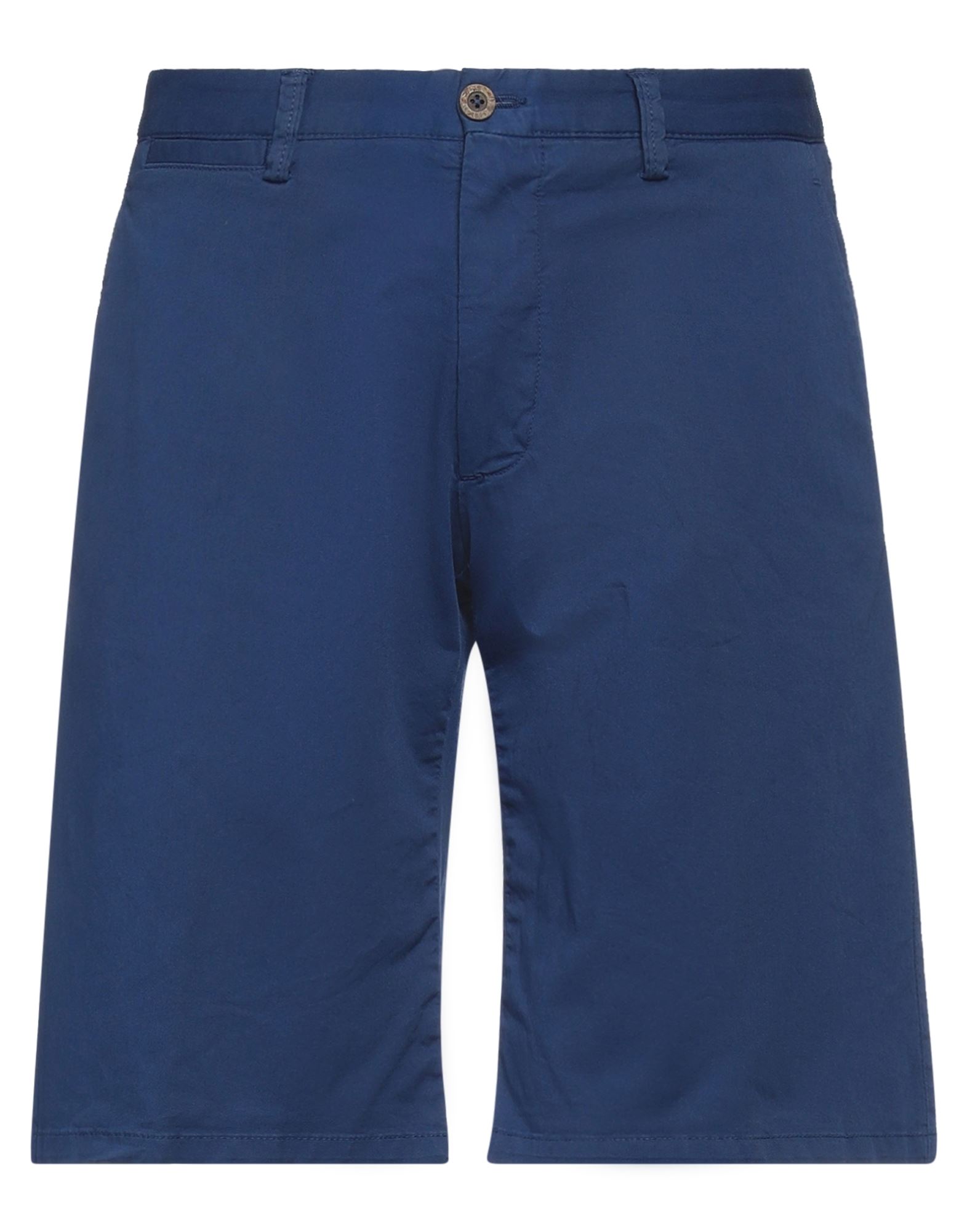 Trentadue Giri Man Shorts & Bermuda Shorts Blue Size 30 Cotton, Elastane
