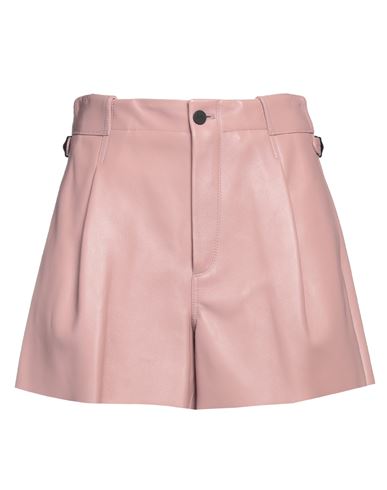 The Mannei Woman Shorts & Bermuda Shorts Pastel Pink Size 2 Soft Leather