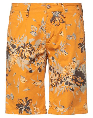 Ago.ra.lo Ago. Ra. Lo. Man Shorts & Bermuda Shorts Apricot Size 30 Cotton, Elastane In Orange