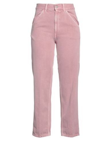 Dondup Woman Denim Pants Pink Size 24 Cotton