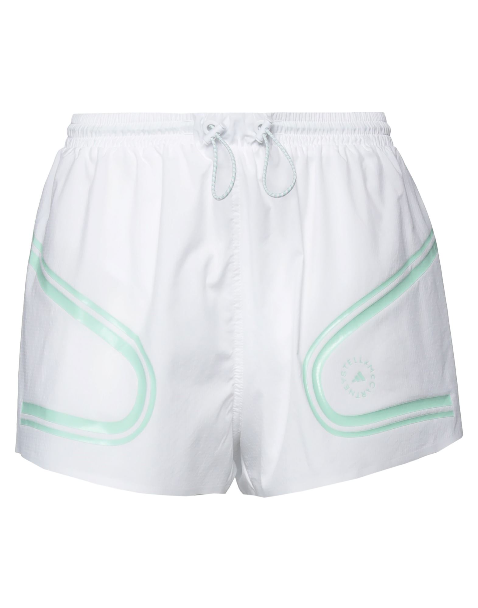 Shop Adidas By Stella Mccartney Woman Shorts & Bermuda Shorts White Size 12 Recycled Polyester