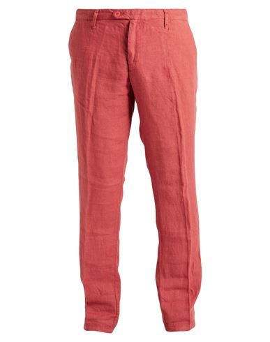 Liu •jo Man Man Pants Brick Red Size 36 Linen
