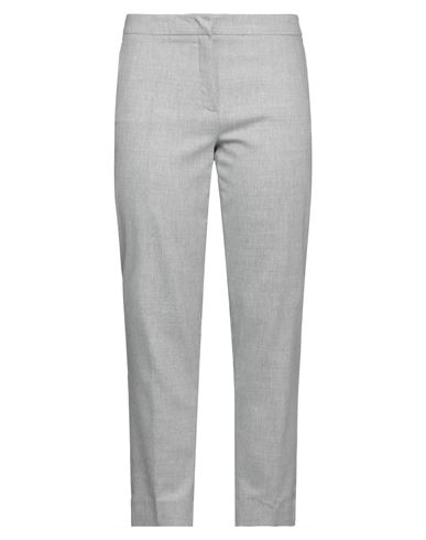 Rossopuro Woman Pants Grey Size 12 Viscose, Polyester, Virgin Wool, Elastane