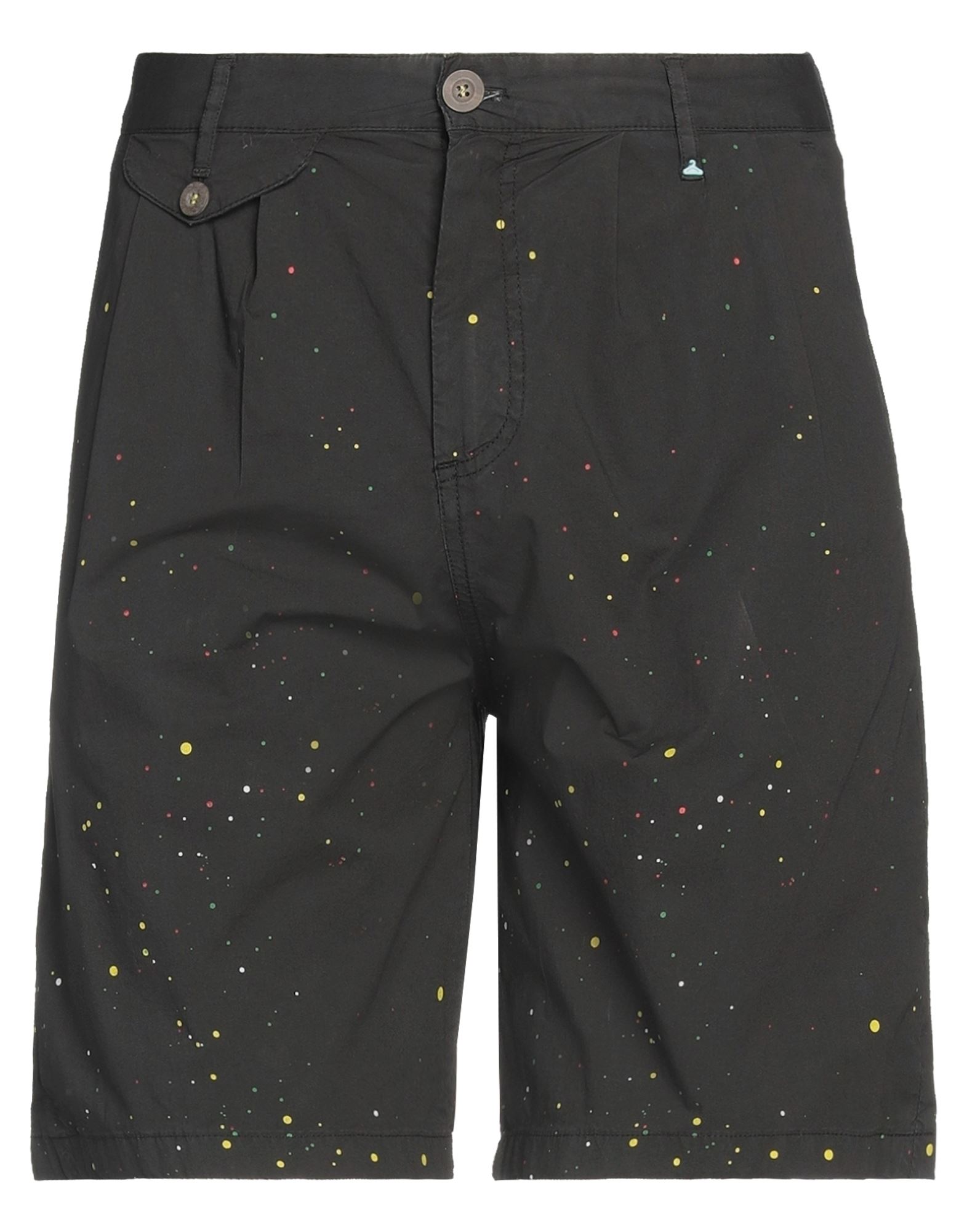 Berna Man Shorts & Bermuda Shorts Black Size 26 Cotton, Elastane