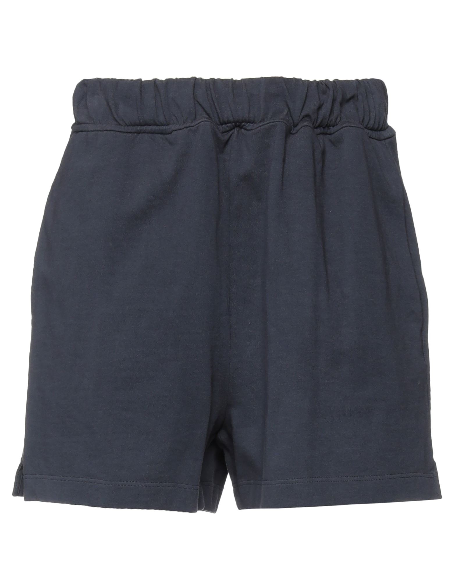 Mauro Grifoni Woman Shorts & Bermuda Shorts Midnight Blue Size S Cotton