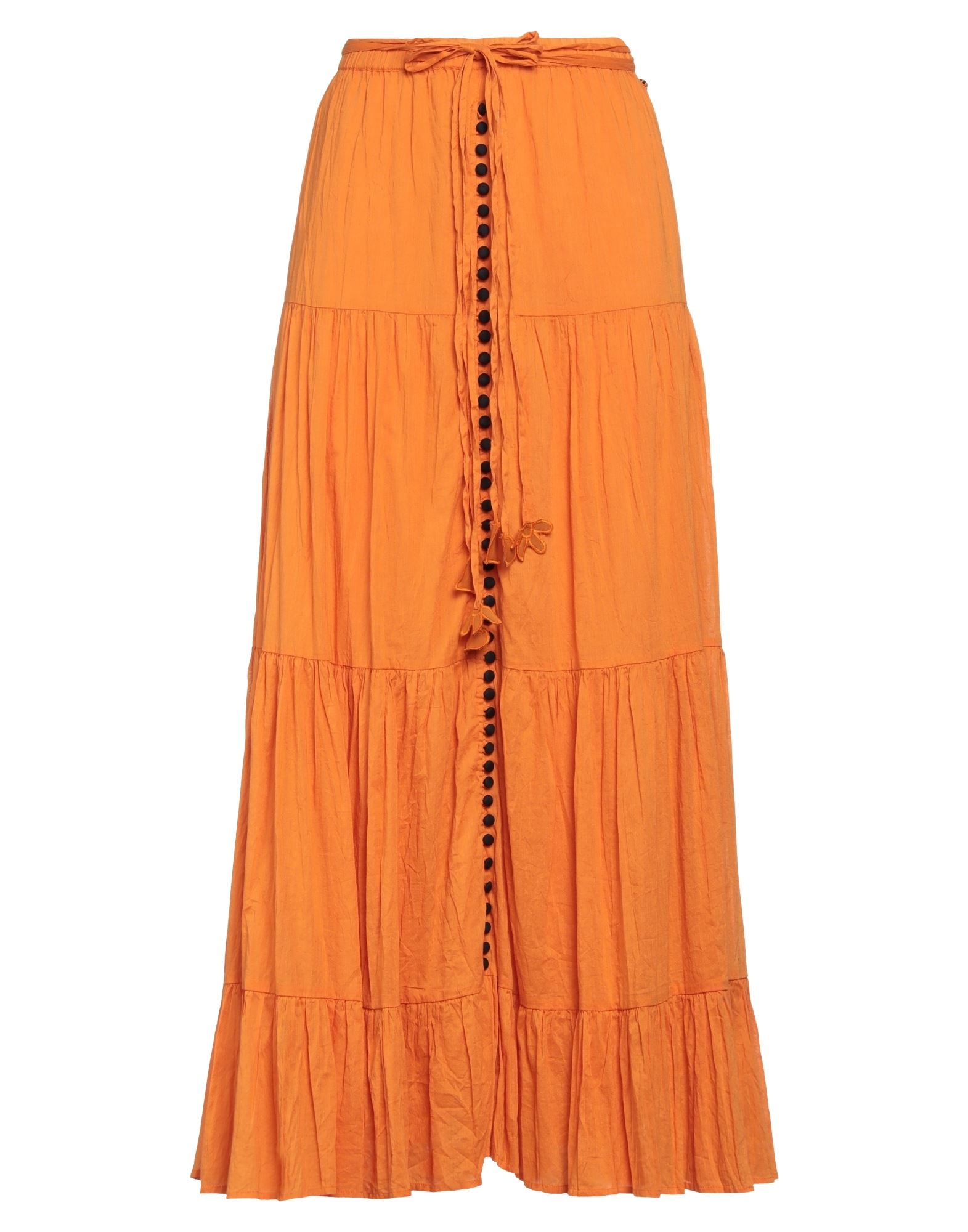 Ottod'ame Long Skirts In Orange