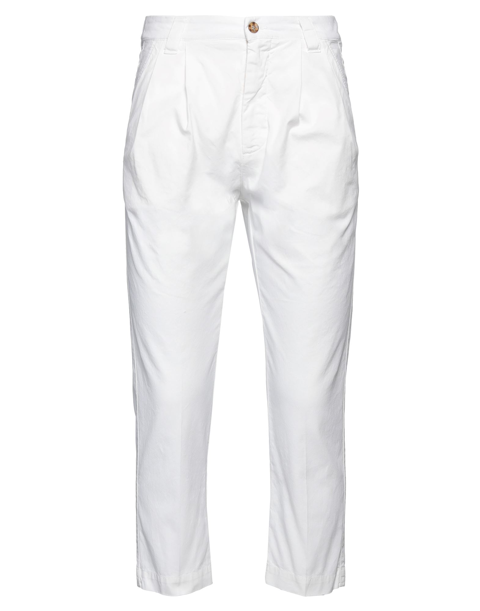 Shop Officina 36 Man Pants White Size 28 Cotton