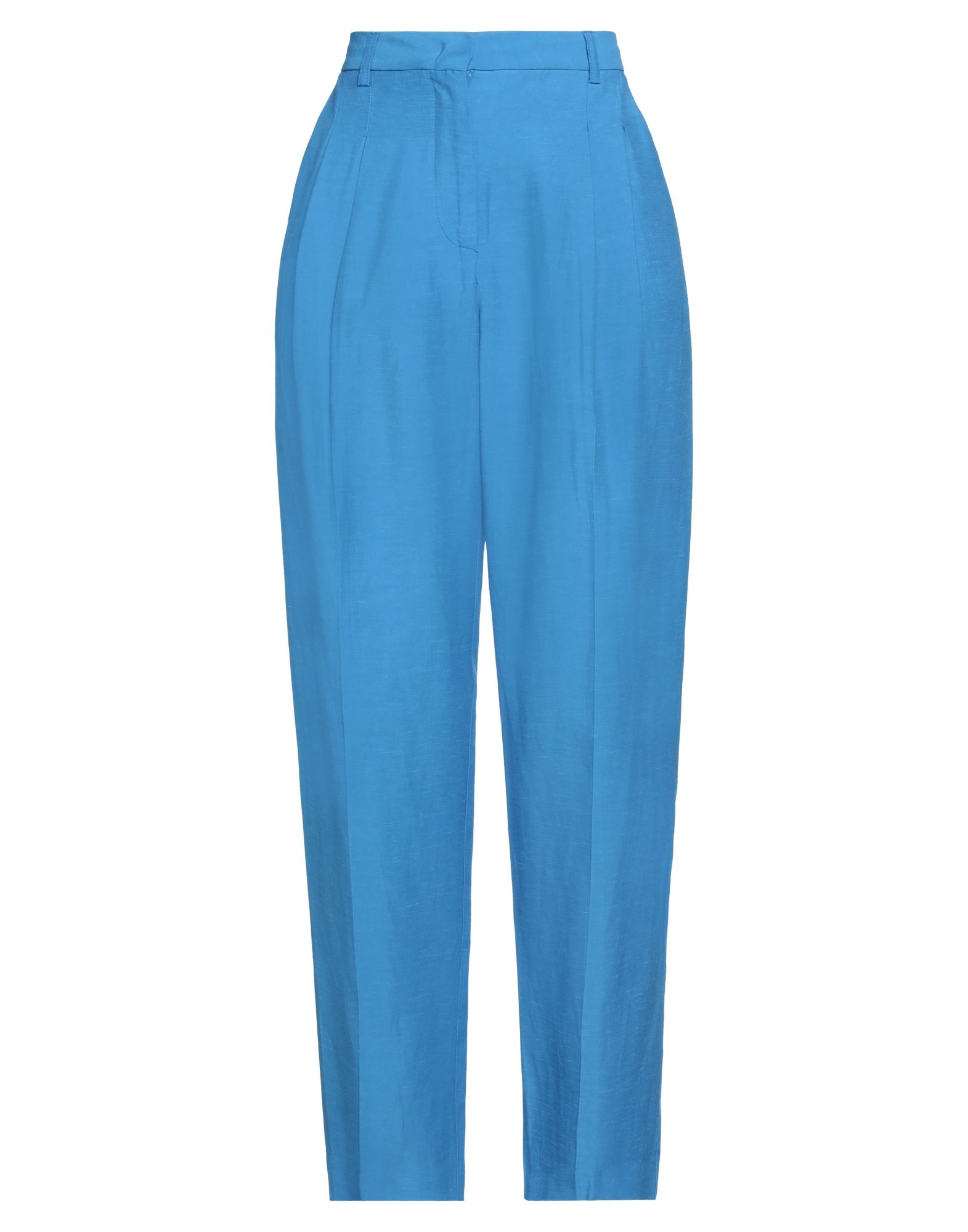 Merci .., Woman Pants Light Blue Size 4 Viscose, Linen