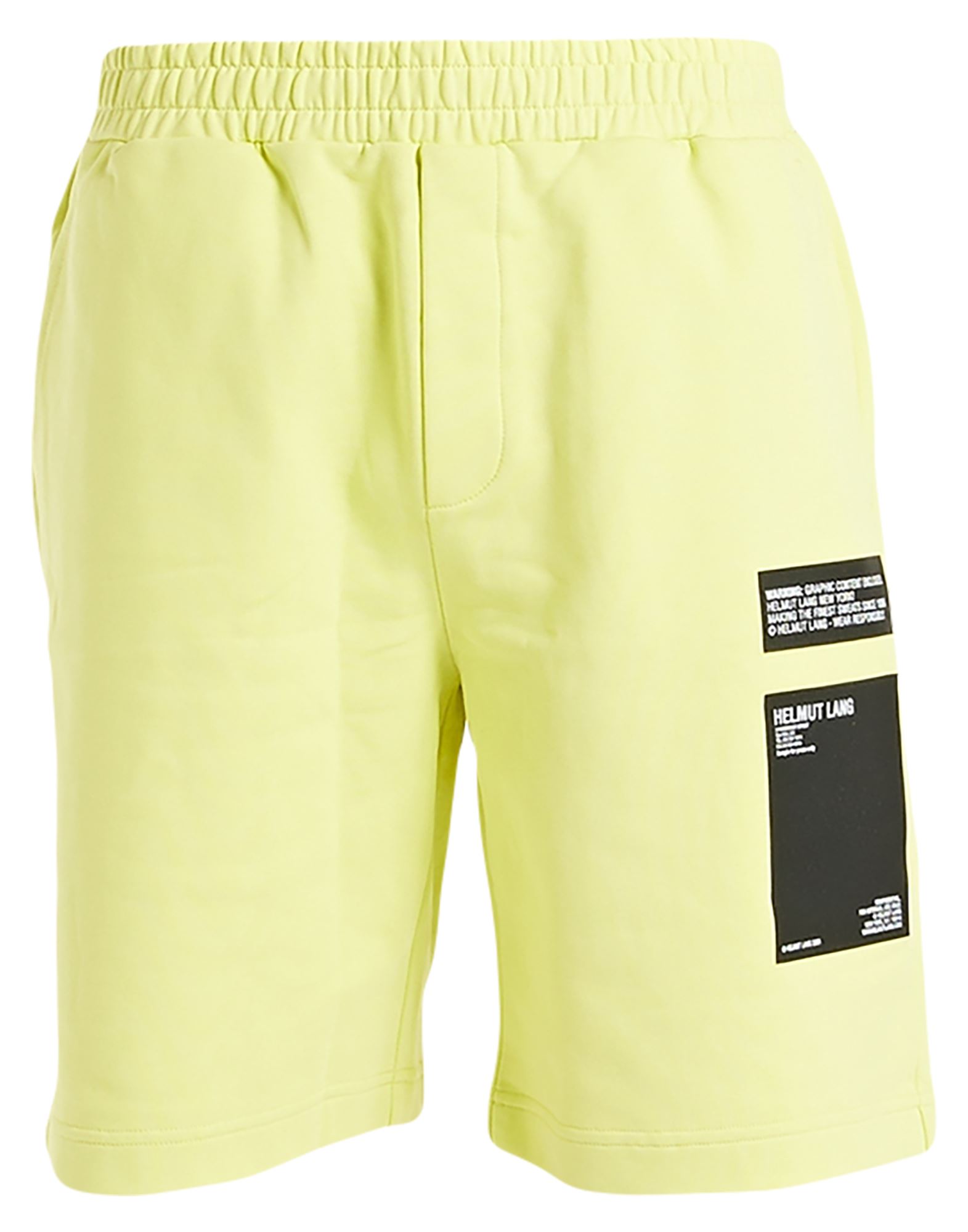 Helmut Lang Man Shorts & Bermuda Shorts Acid Green Size L Cotton