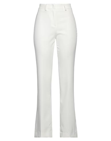 Giulia N Woman Pants White Size Xs Polyester, Elastane