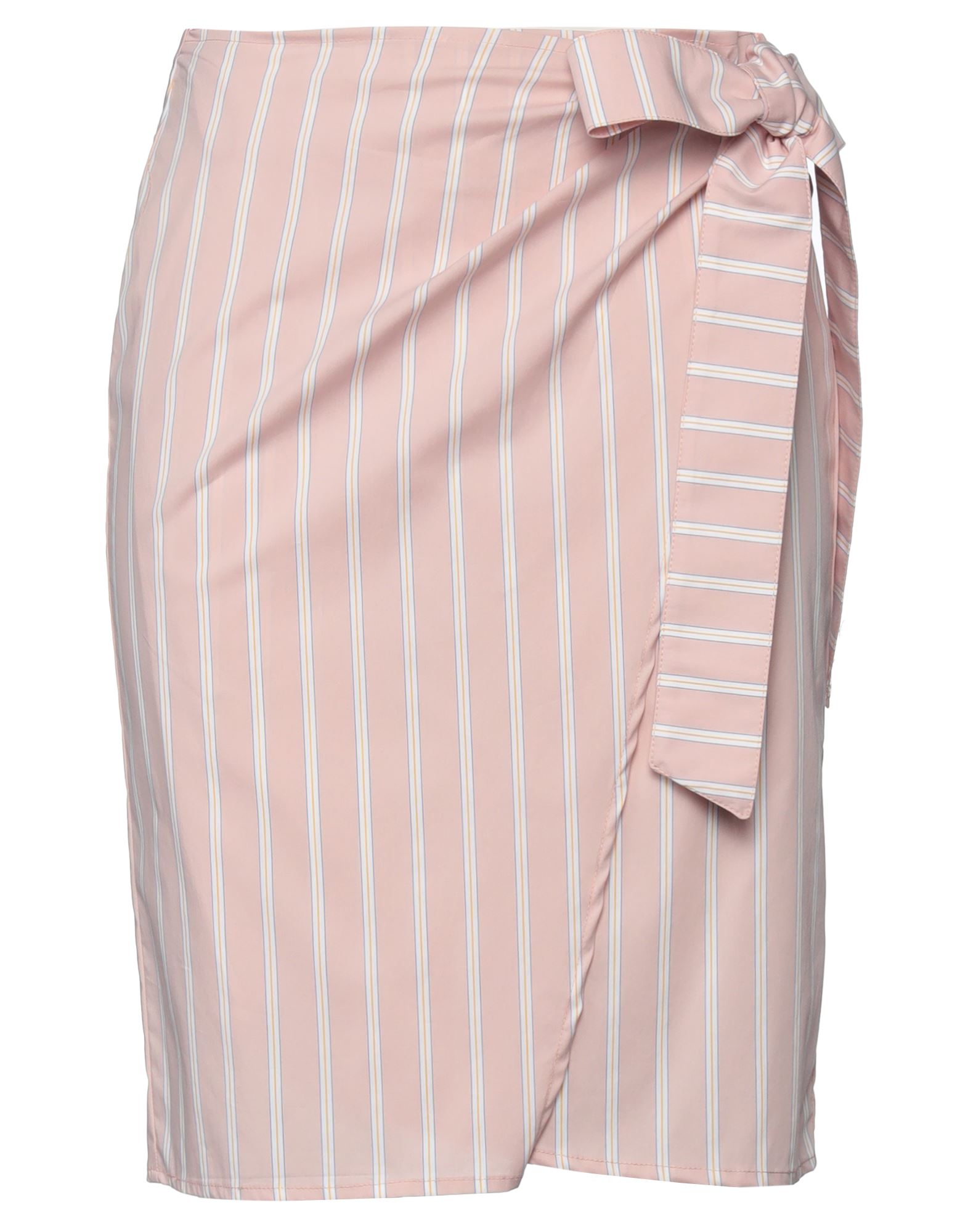 Merci .., Woman Mini Skirt Light Pink Size 6 Cotton, Polyamide, Elastane