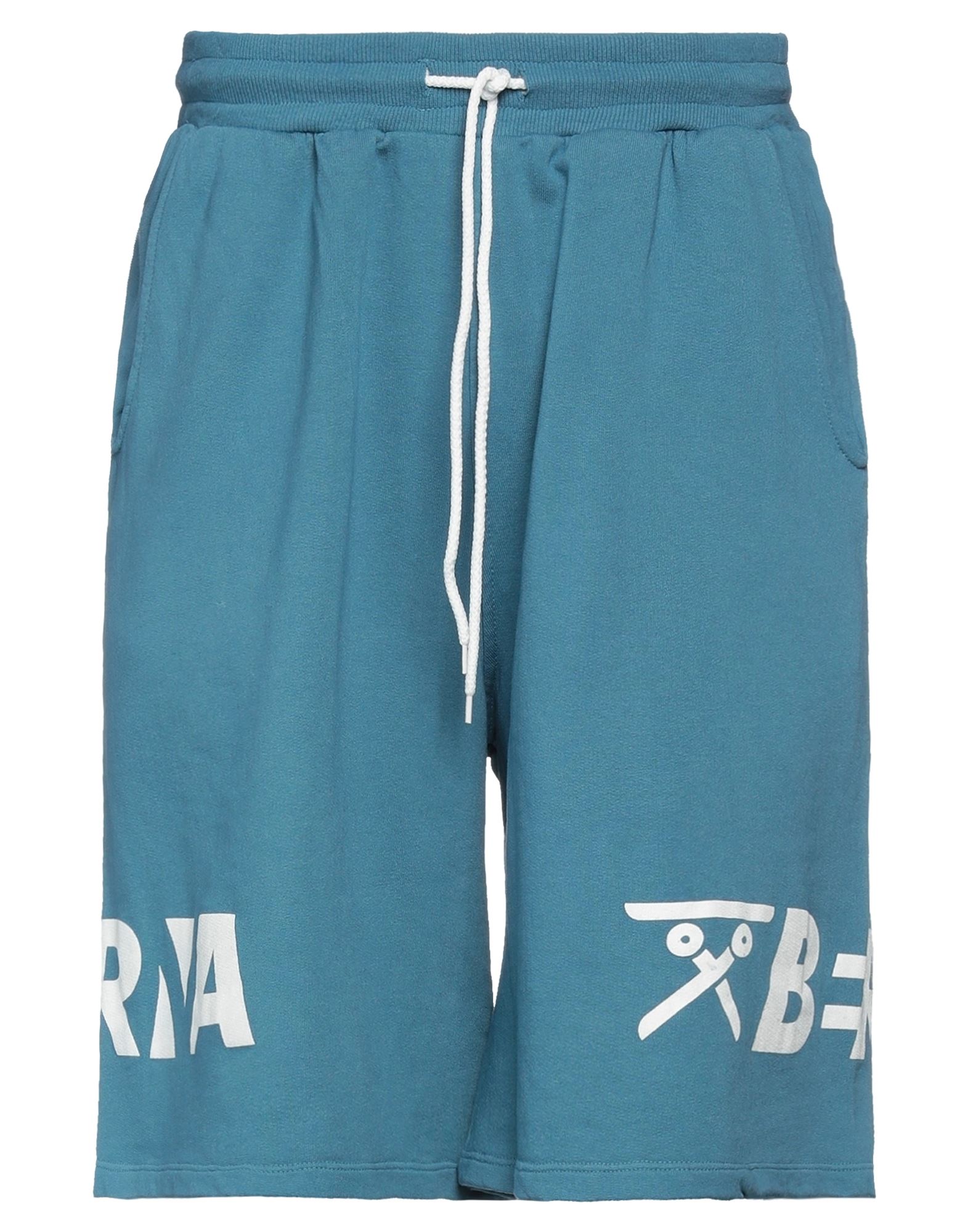 Berna Man Shorts & Bermuda Shorts Slate Blue Size 2 Cotton