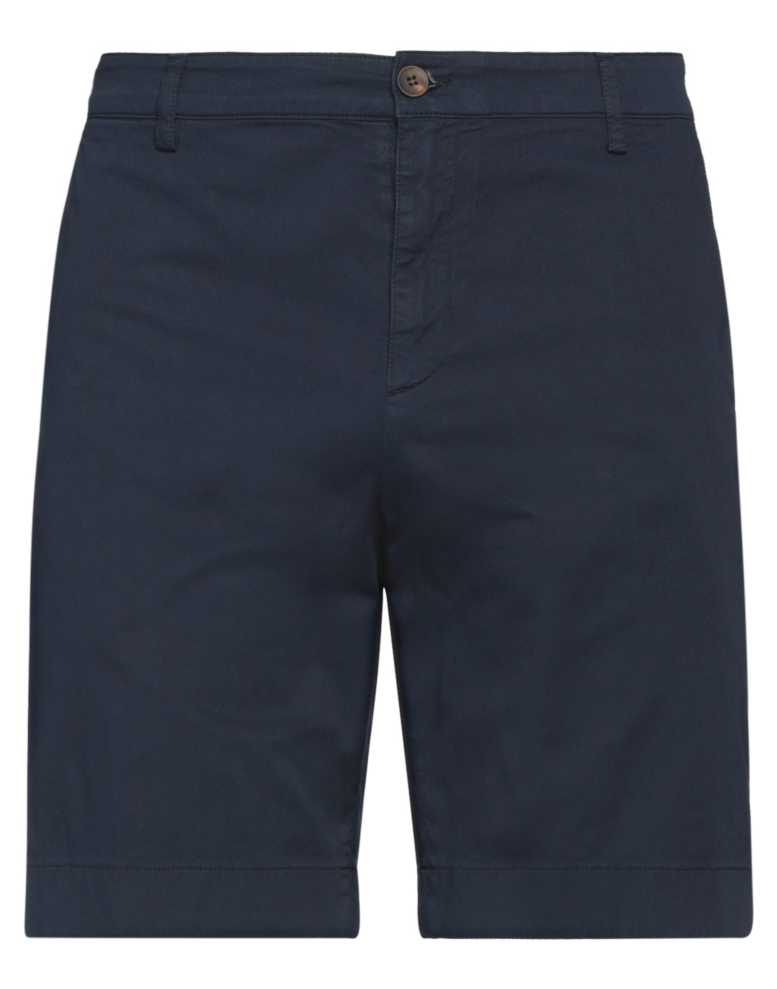 Seventy Sergio Tegon Man Shorts & Bermuda Shorts Midnight Blue Size 32 Cotton, Elastane