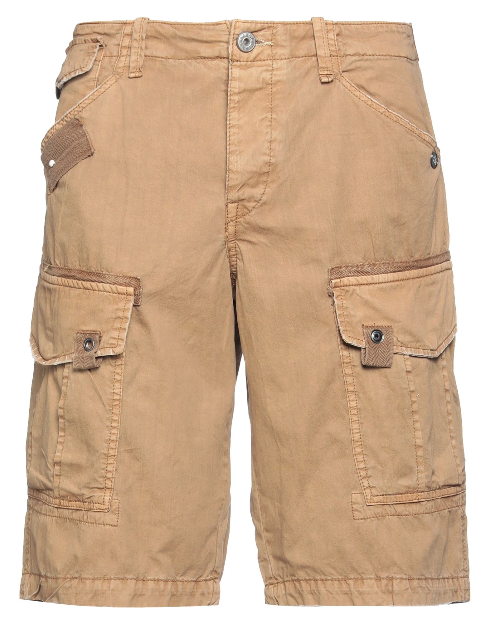 Berna Man Shorts & Bermuda Shorts Camel Size 30 Cotton In Beige