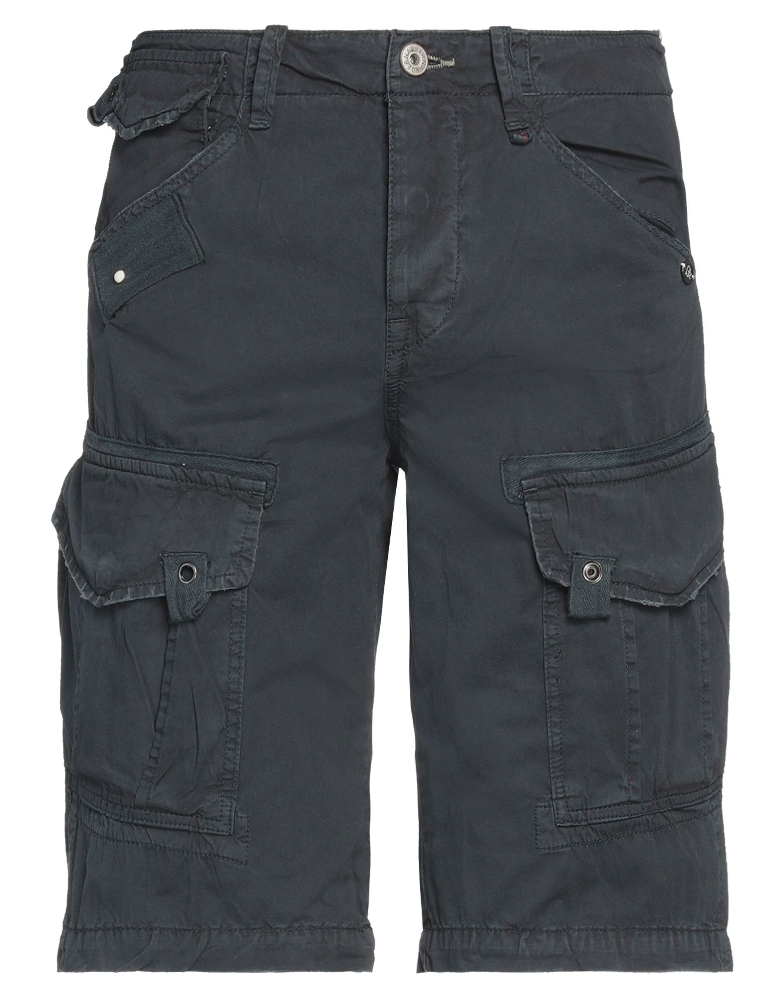 Berna Man Shorts & Bermuda Shorts Midnight Blue Size 40 Cotton