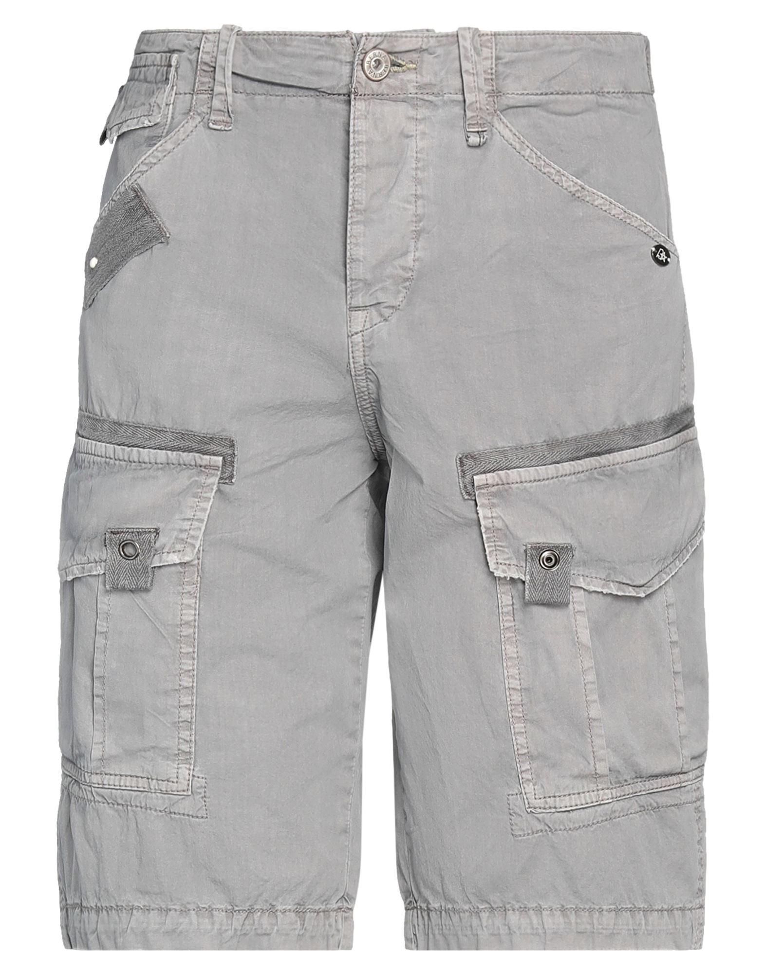 Berna Man Shorts & Bermuda Shorts Grey Size 32 Cotton
