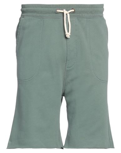 Bl'ker Man Shorts & Bermuda Shorts Sage Green Size Xxl Cotton
