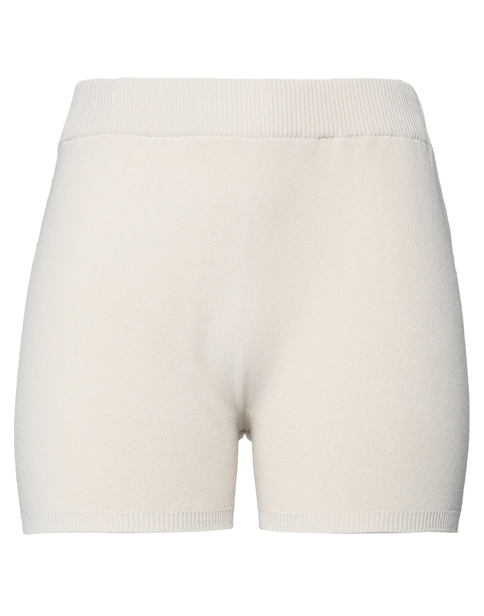 Compagnia Italiana Woman Shorts & Bermuda Shorts Ivory Size L Viscose, Polyamide In White