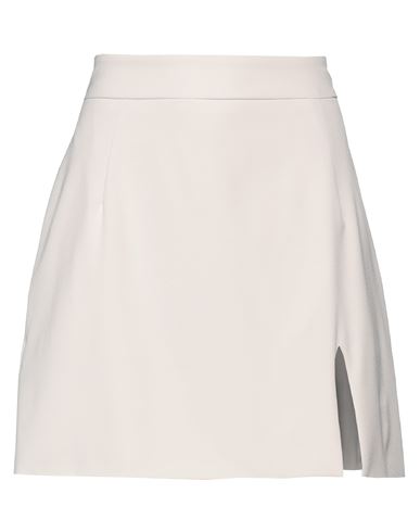 Soallure Woman Mini Skirt Off White Size 6 Polyester, Elastane