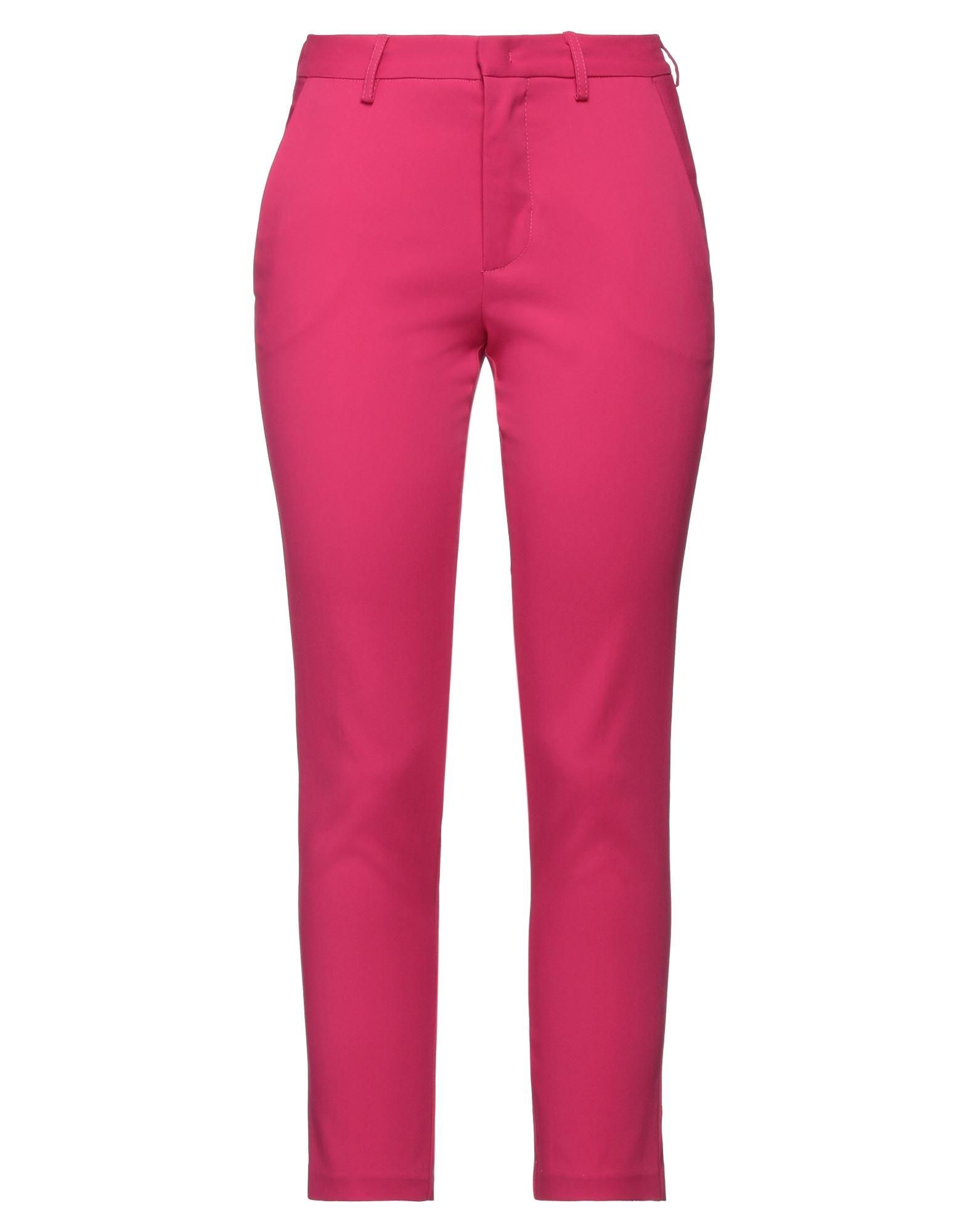 Merci .., Woman Pants Fuchsia Size 10 Cotton, Nylon, Elastane In Pink