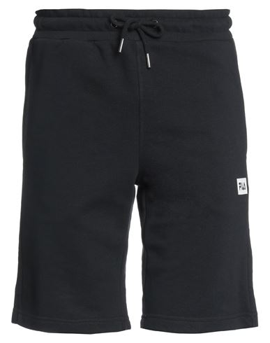 Fila Man Shorts & Bermuda Shorts Black Size S Cotton, Polyester