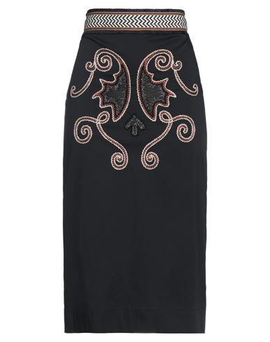 Simona Corsellini Woman Midi Skirt Black Size 2 Polyester, Elastane