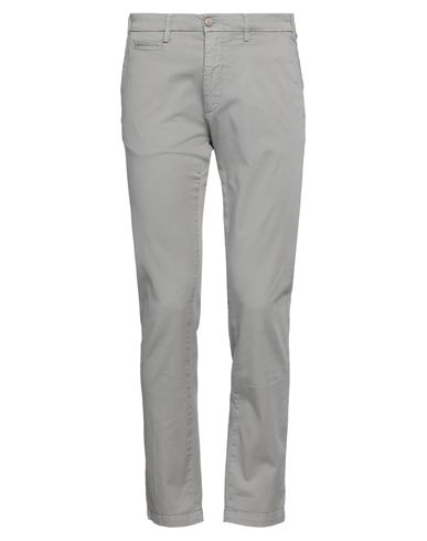 40weft Man Pants Grey Size 28 Cotton, Elastane