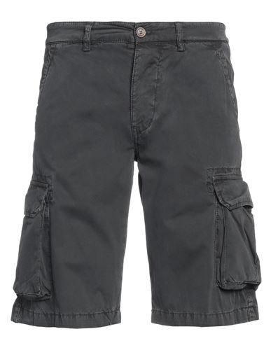 40weft Man Shorts & Bermuda Shorts Steel Grey Size 26 Cotton