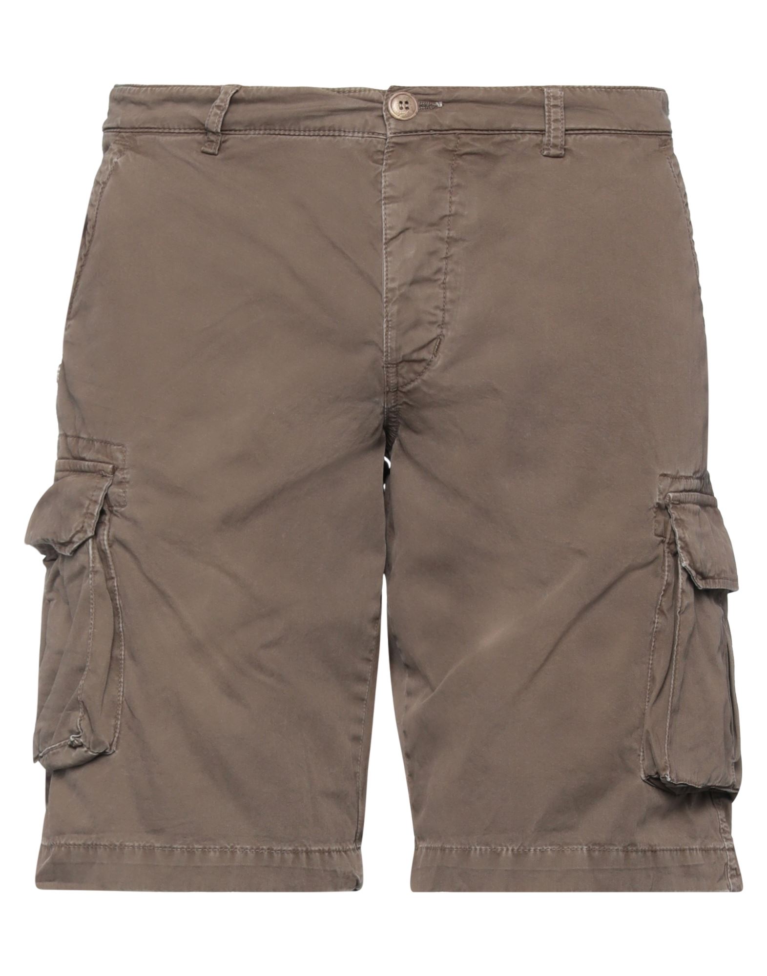 40weft Man Shorts & Bermuda Shorts Dove Grey Size 26 Cotton