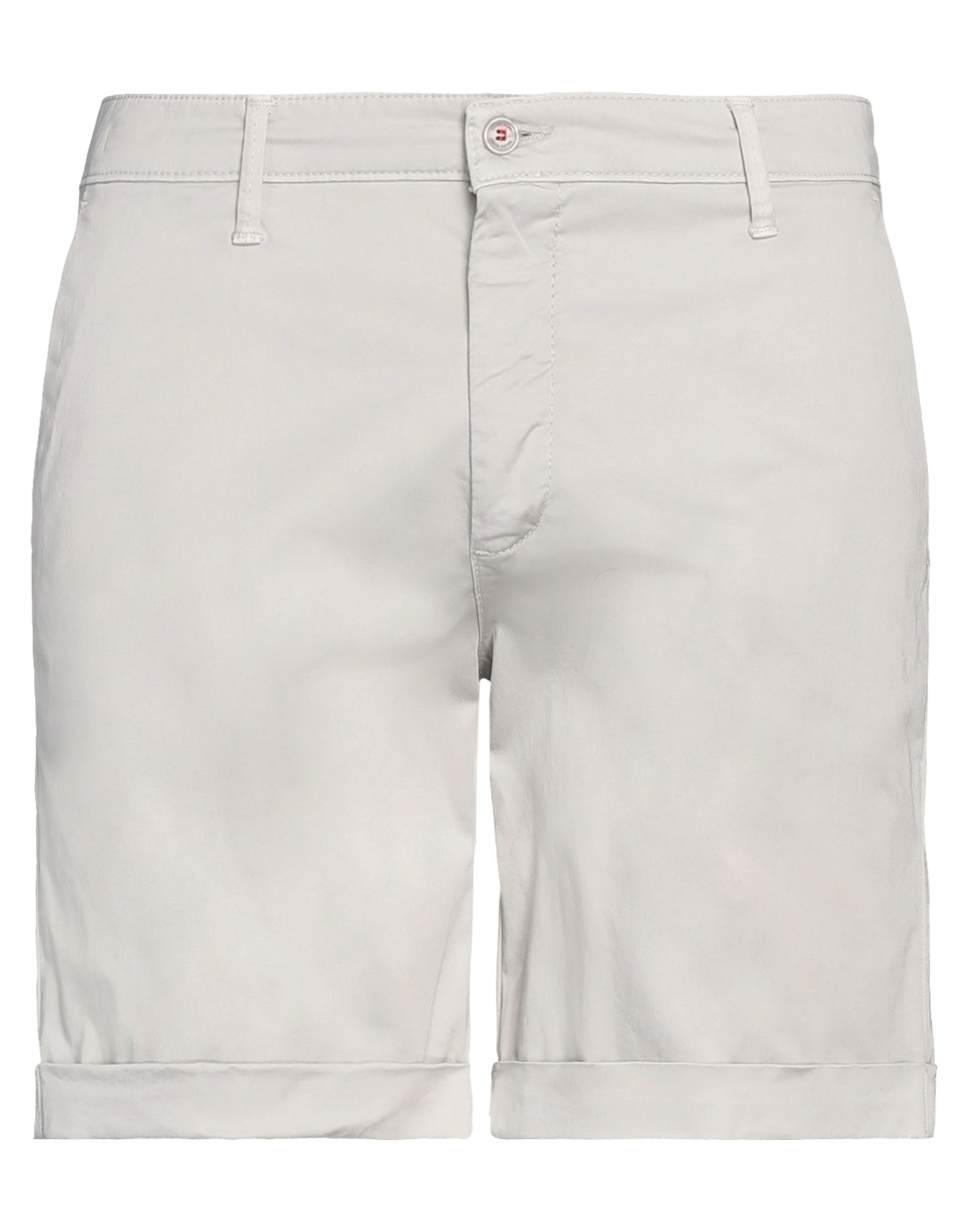 Falko Rosso® Falko Rosso Man Shorts & Bermuda Shorts Light Grey Size 38 Cotton, Elastane