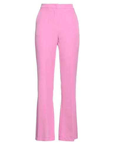 Maryley Woman Pants Fuchsia Size 10 Polyester, Elastane In Pink