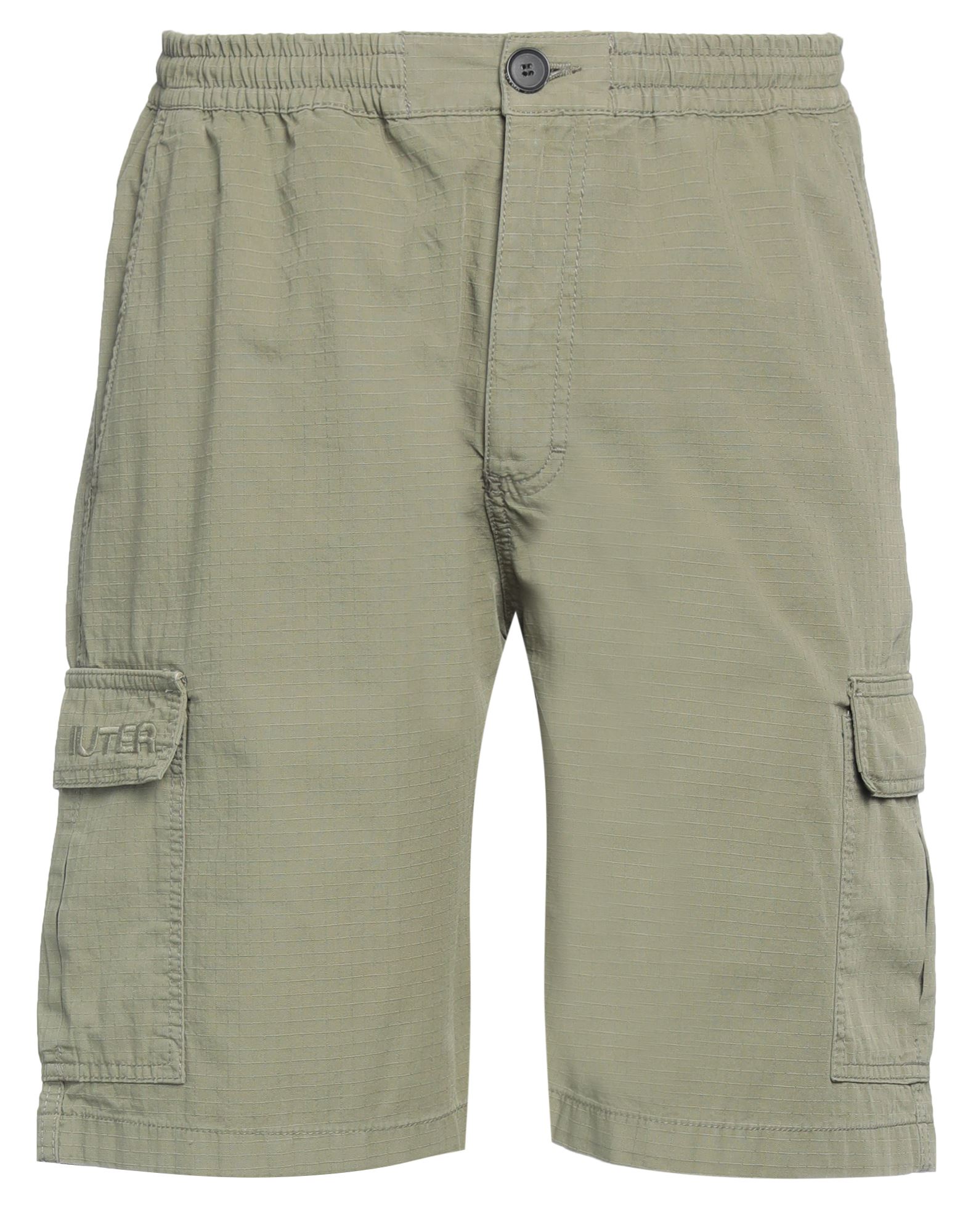 Iuter Man Shorts & Bermuda Shorts Military Green Size L Cotton
