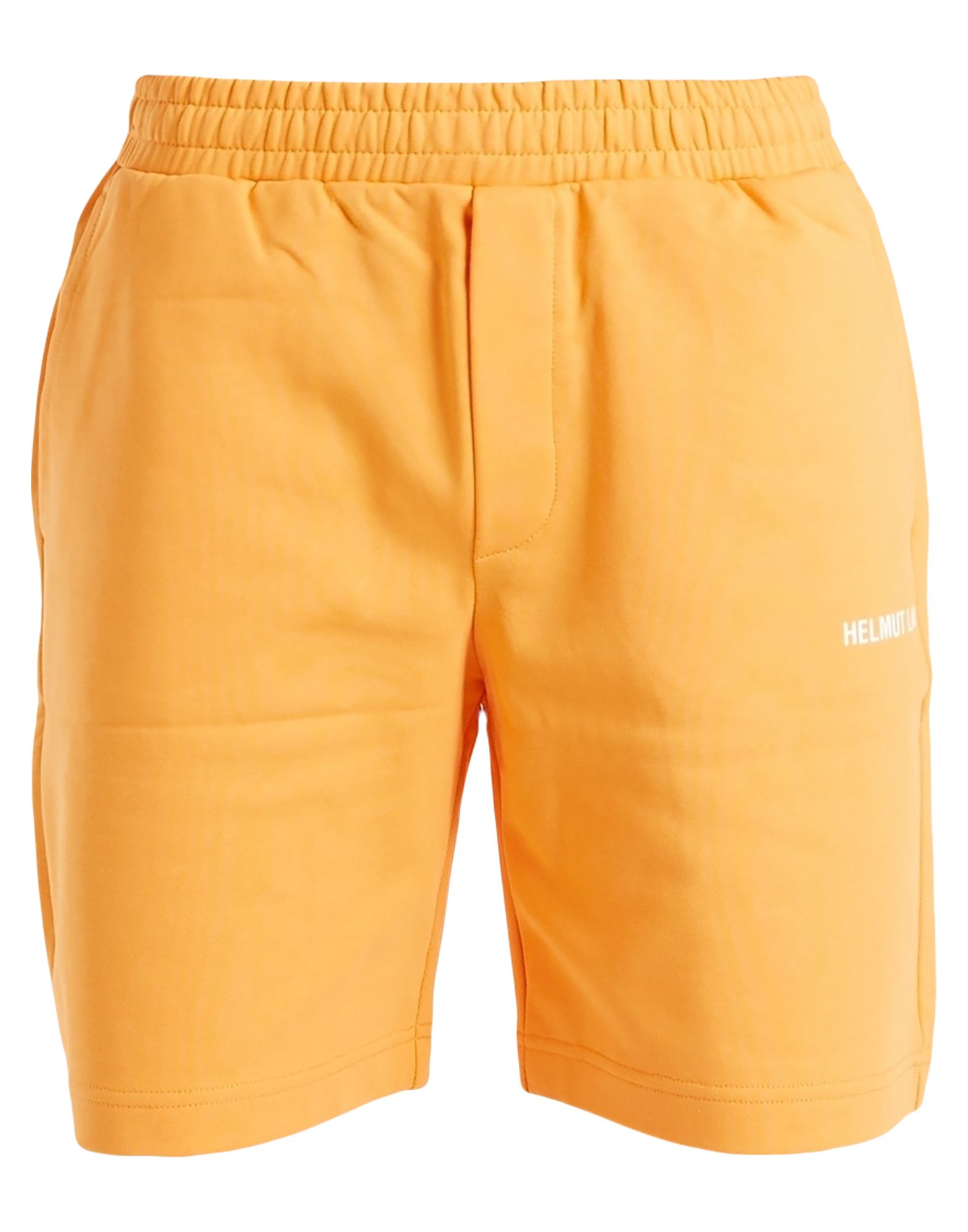 Shop Helmut Lang Man Shorts & Bermuda Shorts Apricot Size L Cotton In Orange