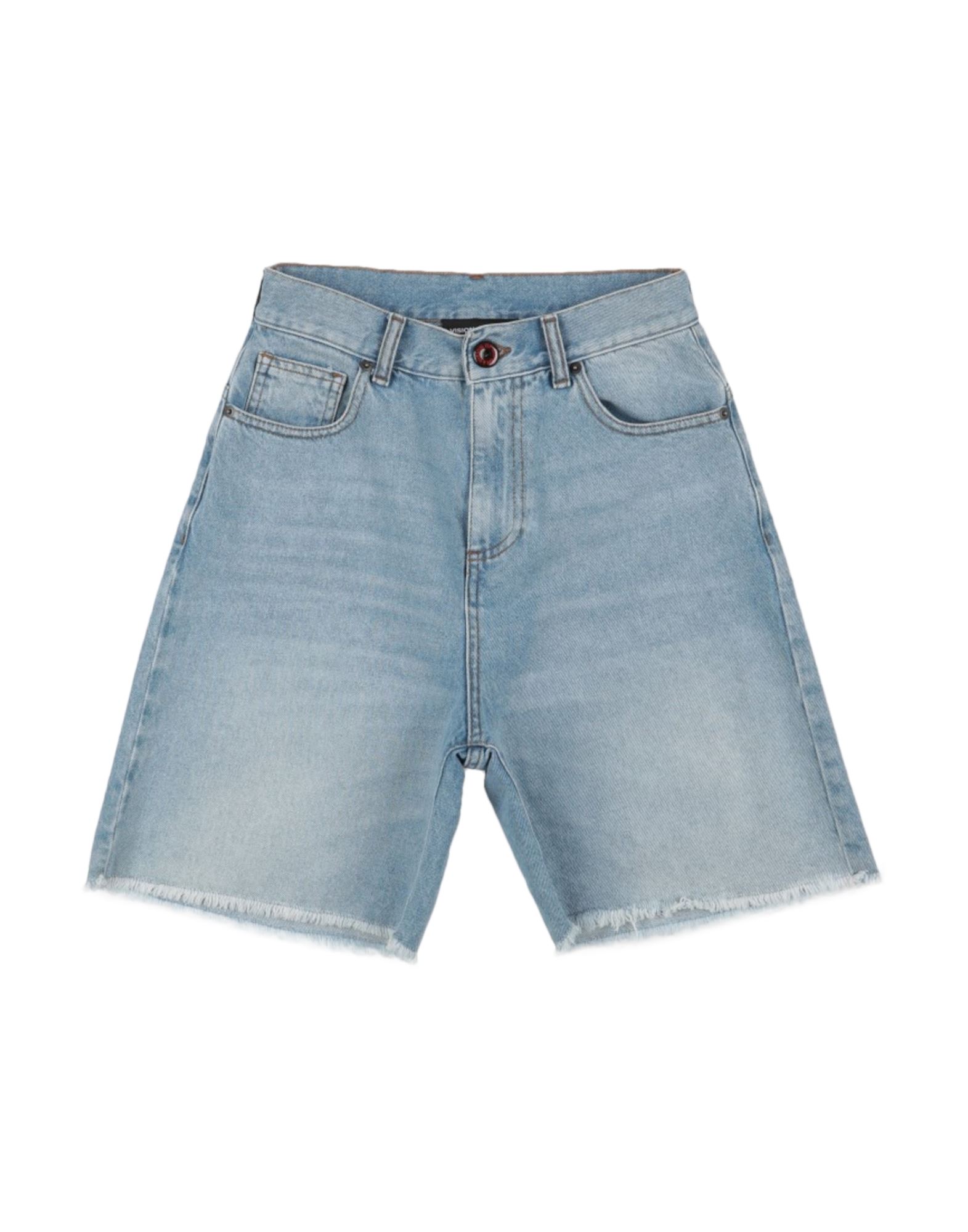 Shop Vision Of Super Man Denim Shorts Blue Size 30 Cotton